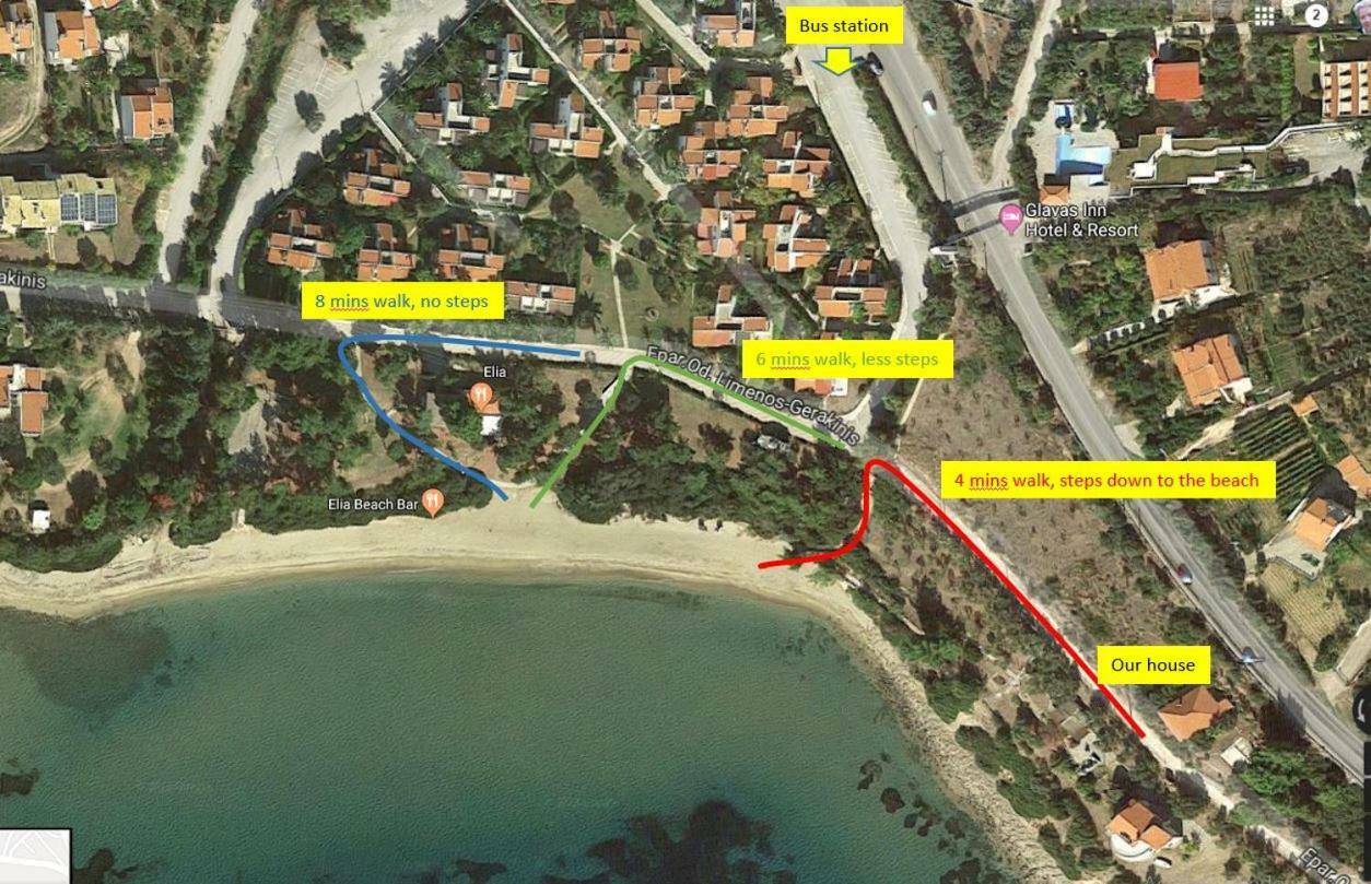 Gerakina Beach Cottage Psakoudia Zewnętrze zdjęcie